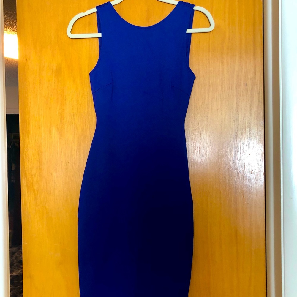 Lulus Royal Blue Backless Midi Dress